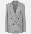 Stella Mccartney Double-breasted Blazer In Black