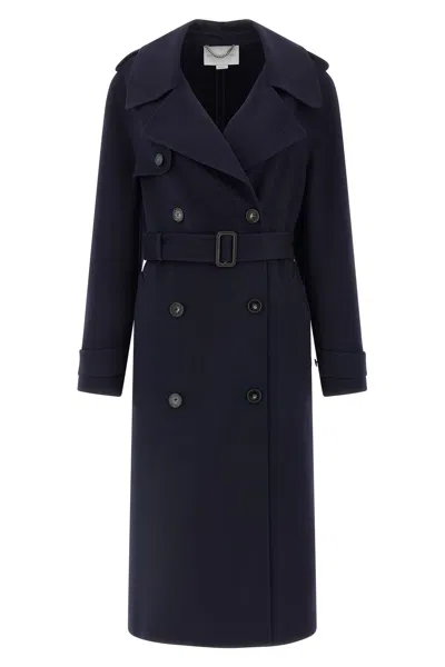 STELLA MCCARTNEY DOUBLE-BREASTED WOOL TRENCH COAT