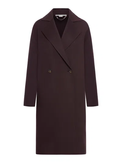 Stella Mccartney Double Face Coat In Brown