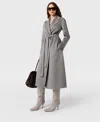 Stella Mccartney Double-faced Belted Coat In Gray