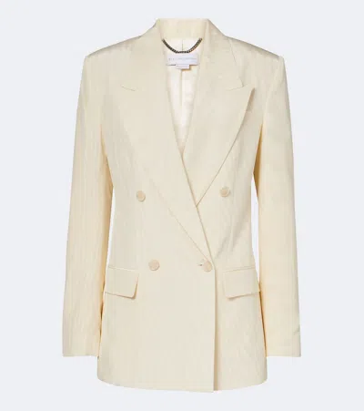 Stella Mccartney Double-breasted Blazer In Neutral