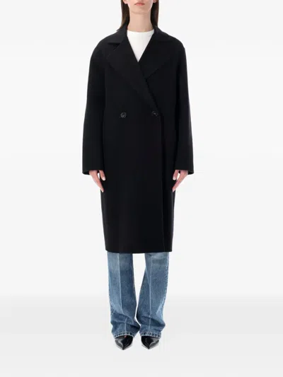 Stella Mccartney Double-breasted Coat In Black