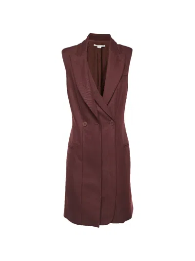 Pre-owned Stella Mccartney Double-breasted Coat Dress In Red