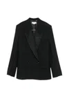 Stella Mccartney Double-breasted Blazer In Black
