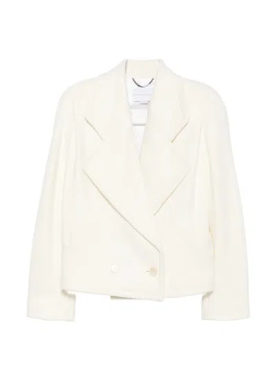 Stella Mccartney Double-breasted Jacket In White