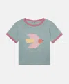 Stella Mccartney Dove Graphic T-shirt In Blue