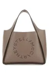 Stella Mccartney Dove Grey Alter Mat Stella Logo Handbag In Nude