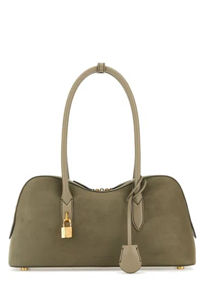 Stella Mccartney Dove Grey Suede Alter Mat Ryder Shoulder Bag