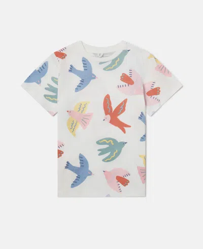 Stella Mccartney Dove Print T-shirt In Multi