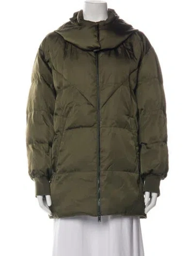 Pre-owned Stella Mccartney Down Coat In Green