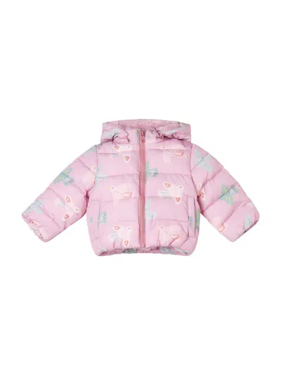 Stella Mccartney Down Jacket "birds" In Multi