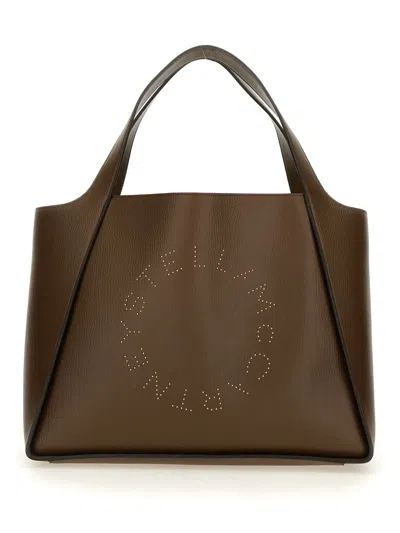 Stella Mccartney Tote Bag With Logo In Brown