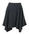 Stella Mccartney Draped Asymmetric Skirt In Black