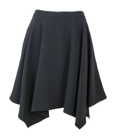 Stella Mccartney Draped Asymmetric Skirt In Black