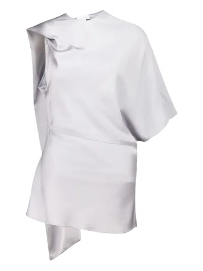 Stella Mccartney Draped Asymmetric Top In White