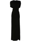 Stella Mccartney Draped Evening Dress In Black
