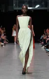 Stella Mccartney Draped Crepe-jersey Gown In Yellow