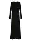 Stella Mccartney Draped-detail Maxi Dress In Black