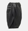 Stella Mccartney Draped Gathered Detail Midi Skirt In Black
