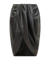 Stella Mccartney Draped Gathered Detail Midi Skirt In Gray