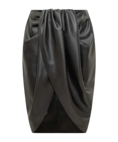 STELLA MCCARTNEY STELLA MCCARTNEY DRAPED GATHERED DETAIL MIDI SKIRT