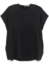 Stella Mccartney Draped Jersey Mini Dress In Black