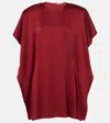 Shop Stella Mccartney Draped Jersey Minidress In Red