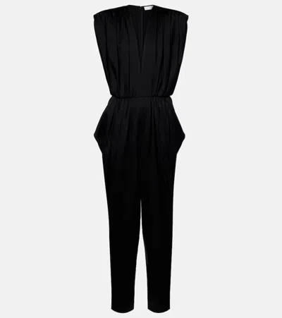 Stella Mccartney Draped Jumpsuit In Black