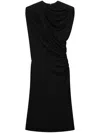 STELLA MCCARTNEY DRAPED MIDI DRESS