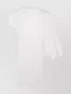 Stella Mccartney Draped Midi Dress Ruched Detail In White
