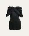 Stella Mccartney Stella Mc Cartney Mini Dress With Petal Sleeves In Black