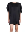 Stella Mccartney Draped Jersey Mini Dress In Black