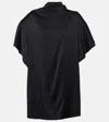Stella Mccartney Draped Minidress In Black