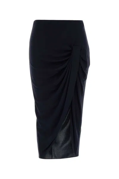 Stella Mccartney Draped Skirt In Blue
