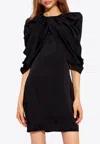 Stella Mccartney Stella Mc Cartney Mini Dress With Petal Sleeves In Black