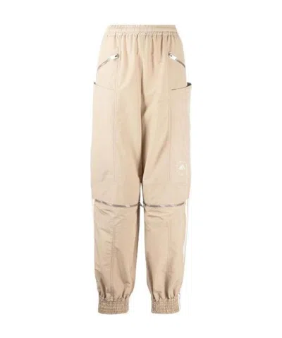 Stella Mccartney Drawstring Adjustable Length Track Pants In Nude