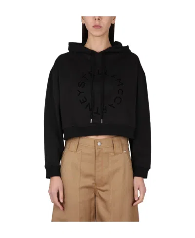 STELLA MCCARTNEY STELLA MCCARTNEY DRAWSTRING CROPPED HOODIE