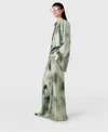Stella Mccartney Drawstring Horse Print Pants In Sea Green