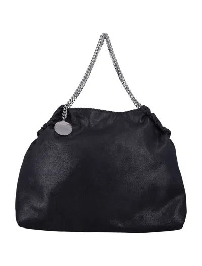 Stella Mccartney Drawstring Tote Handbag In Black