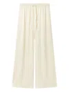 Stella Mccartney Oversized Drawstring Satin Pants In Neutral