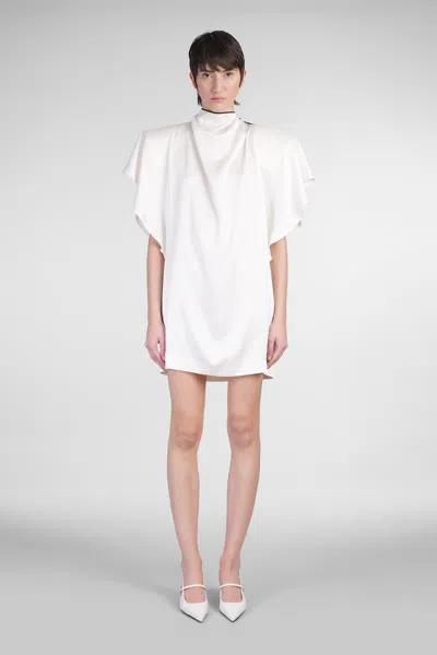 Stella Mccartney Dress In Beige Acetate