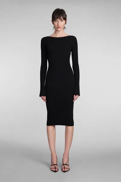 Stella Mccartney Dress In Black Viscose