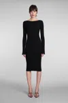 Stella Mccartney Dress In Black Viscose In Black