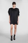 Stella Mccartney Stella Mc Cartney Mini Dress With Petal Sleeves In Black