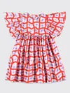 Stella Mccartney Checked Dress In Ivory