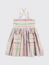 Stella Mccartney Girl's Pastel Striped Dress In Multicolor