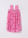 Stella Mccartney Cherry-embroidered Dress In Pink