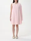 Stella Mccartney Stella Mc Cartney One Shoulder Mini Dress In Blush Pink
