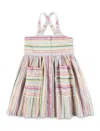 Stella Mccartney Girl's Pastel Striped Dress In Multi