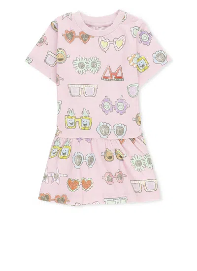 Stella Mccartney Babies' Dress With Print In Pink
